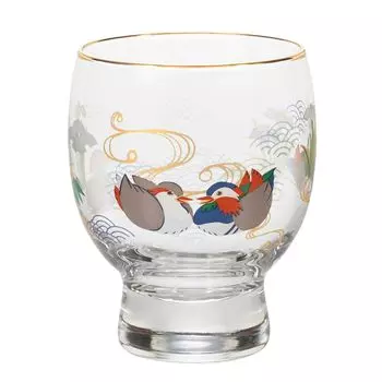 ADERIA Premium Nippon Taste Kissho Flowers and Duck and Japanese Sake Capacity Made in Comes in a Cosmetic Sake Stylish Lucky Birthday Anniversary