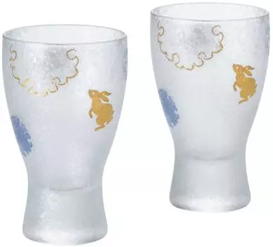 ADERIA Premium Nippon Taste Premium Yukitosake Glass Pair Set 100ml Made in Japan Cosmetic Box Sake Cup Sake Glass Cold Sake Choko Sake Cup Sake Cup