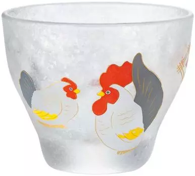 ADERIA Sake Cup Happy Zodiac Rooster 90 мл Сделано в Японии Поставляется в коробке Подарок на день рождения 6023 [Choko/Ochoko/Sake Glass]