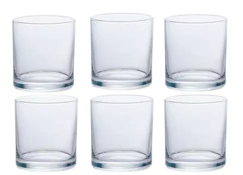 ADERIA Straight Old Rocks Glass 245 мл Набор из 6 шт. Сделано в Японии Rocks Glass Стакан для виски Стильный шестидесятилетний День рождения Пенсия Свадьба Торжество Мужчины