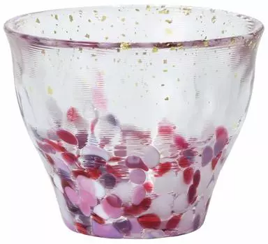 ADERIA Tsugaru Kinsai Spilled Cherry Made in Cold Liquor Stylish Housewarming Retirement Birthday Gift F71843 Vidro, Guinomi, Blossoms, 85ml, Japan,