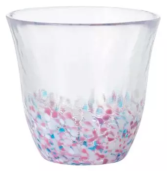 ADERIA Tsugaru Vidro Cherry Blossoms and Blue Sky Free Cup 260ml Made in Japan Presentation Box Glass Highball Cup Beer Stylish Glass Sake Tumbler