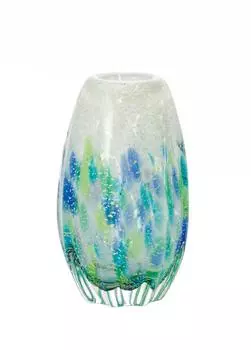 ADERIA Tsugaru Vidro Chomaru Vase Hydrangea Made in Japan Flower Base Vase Stylish Glass Single Flower Vase Container Flower Dried Flowers Ikebana