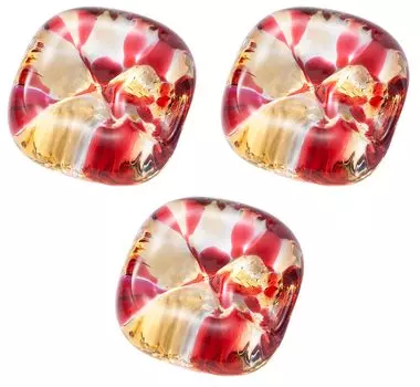 ADERIA Tsugaru Vidro Chopstick Rest x 3 Pieces Apple Made in Japan 3.5 1.5cm F-79800