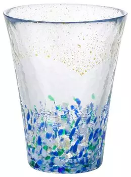 ADERIA Tsugaru Vidro Цветной стакан Sky Sea Sky 305 мл Сделано в Японии Презентационная коробка Стакан для хайбола Стильный стакан для пива Стакан для сакэ Подарок на день рождения