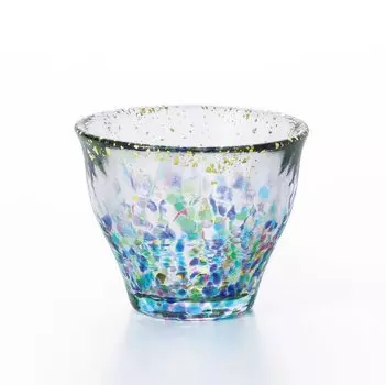 ADERIA Tsugaru Vidro MATSURI Kinsai Guinomi 85 мл Сделано в Японии Косметическая коробка Ochoko Sake Стакан для саке Стакан для холодного саке Choko Sake Чашка для стильного подарка для женщин