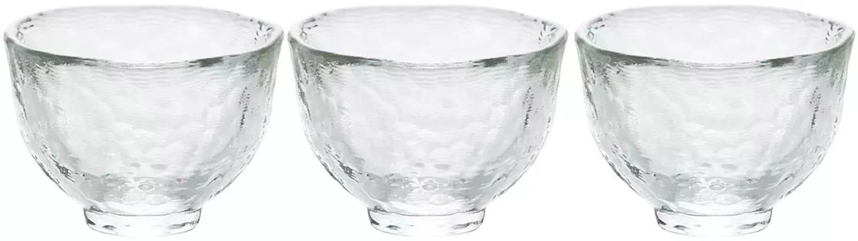 ADERIA Tsugaru Vidro Ochoco прозрачный 70 мл набор из 3 стаканов для саке, пригодный для микроволновой печи, сделанный в Японии, стакан для саке, стакан для холодного саке, чоко, чашка для саке, стильный подарок