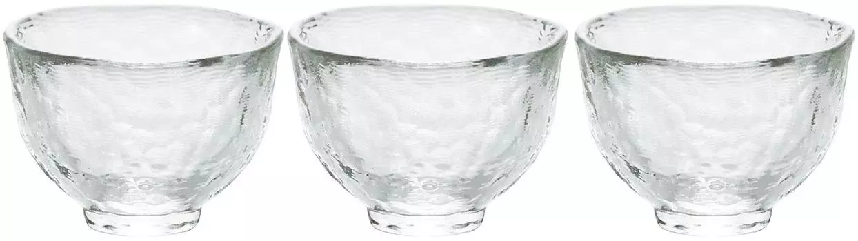 ADERIA Tsugaru Vidro Ochoco прозрачный 70 мл набор из 3 стаканов для саке, пригодный для микроволновой печи, сделанный в Японии, стакан для саке, стакан для холодного саке, чоко, чашка для саке, стильный подарок