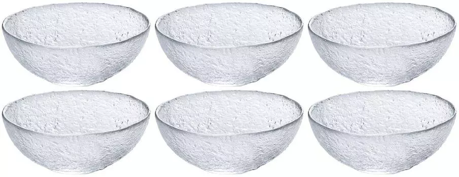 ADERIA Tsugaru Vidro Первый снег Маленькая упаковка Сделано в Японии Маленький стильный подарок на новоселье Выход на пенсию День рождения F77660 Чаша, 6, Япония, Столовые приборы,