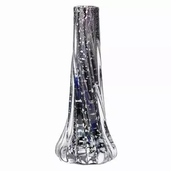 ADERIA Tsugaru Vidro Silver Vase Night Sky Made in Japan Presentation Box Flower Vase Vase Stylish Glass Vase Container Flower Dried Flowers Ikebana