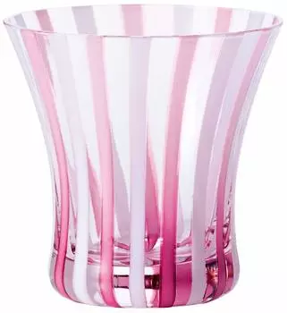 ADERIA Tsugaru Vidro Spring Sky Rocks Glass 240ml Pink Presentation Box Made in Japan Day Day Respect for the Aged Glass Stylish Birthday Sixtieth