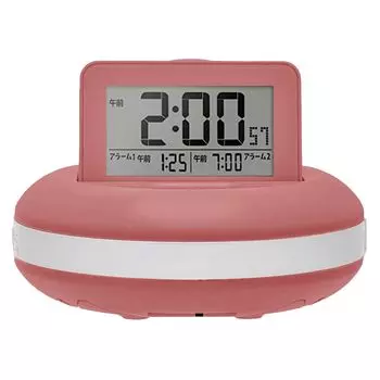 ADESSO Alarm Clock Vibration Bulbul Crash Digital Double Alarm Backlight Snooze Function Pink MY-106RP
