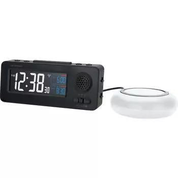 ADESSO Будильник Вибрационные Цифровые Радио Часы Двойной Будильник с Функцией Повтора Черный MY-96