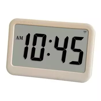 ADESSO цифровое радио кожаный стиль цифровой настенный стол времени может быть использован как не для наклейки включены часы, дизайн, только, простые, подвесные, часы,