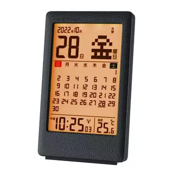 ADESSO Radio Easy to Leather Table Не для наклеек В комплект входят часы, календарь, термометр, будильник, компактный, многофункциональный, для чтения, простой, стильный,