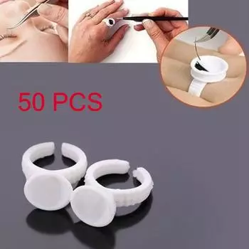 Adhesive Pallet Eyelashes Makeup Glue Pallet Grafting Eyelash Tool Glue Ring Eyelash Extensions