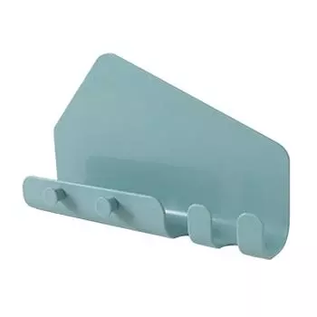 Настенный держатель для планшета с клеящейся основой, 4 крючка, подходит для настенного крепления, зарядного устройства для сотового телефона, большой размер