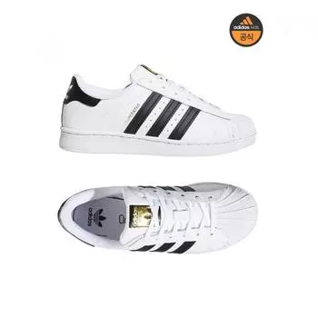 Adidas 170 мм 200 мм Adidas Kids Superstar Foundation кроссовки кроссовки Fu7714 170mm