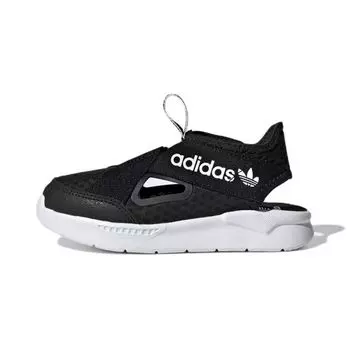Adidas 360 Sandals J Black White 2023 Детские кроссовки Core-Black Cloud-White GX0861 28