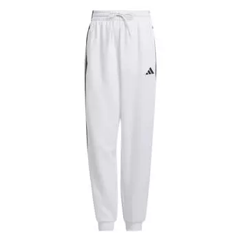 Adidas 3 полоски флисовые спортивные штаны женские низ белый JZ2163 S