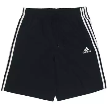 Adidas 3 полоски с надписью, шнурок на средней талии и боковые карманы, прямые повседневные шорты, мужские брюки, черные GL0022 S