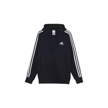 Adidas 3-полосная толстовка с капюшоном на молнии Мужские куртки черные GK9032 XXL