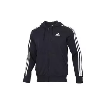 Adidas 3-полосная трикотажная куртка с капюшоном на молнии, мужские куртки Legend-Ink GK9033 XXL