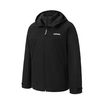 Adidas 3 в 1 ветрозащитная теплая спортивная куртка унисекс куртки черные JL8263 XS