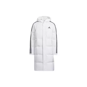 Adidas 3ST Длинный пуховик с капюшоном и логотипом Верхняя одежда унисекс Белый HN2098 2XL