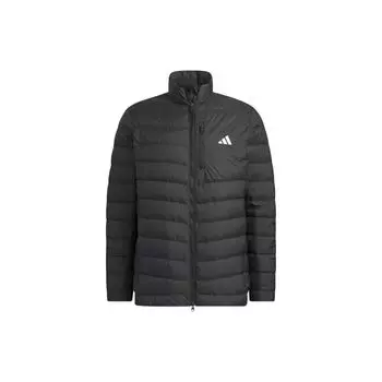 Adidas 630 Легкий однотонный пуховик на молнии с длинным рукавом для мужчин, черные куртки HZ6061 S