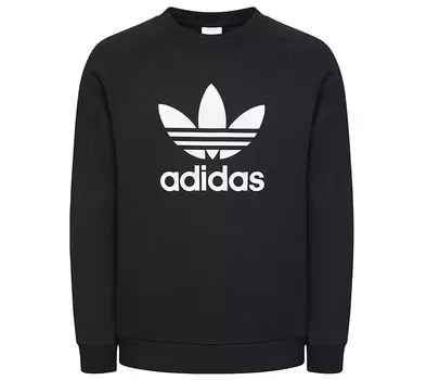 adidas adicolor Classics Trefoil Crew — мужской пуловер черный H06651 ORIGINAL S чёрный