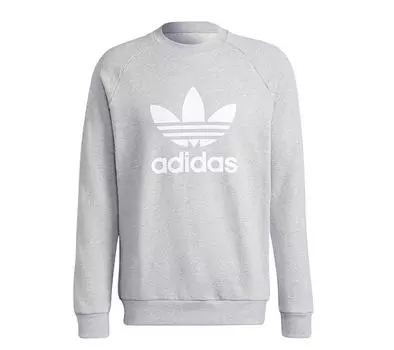 adidas adicolor Classics Trefoil Crew — мужской пуловер серый H06650 ORIGINAL XS серый