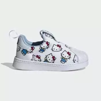 Adidas ADIDAS X HELLO KITTY SST 360 KIDS Обувь Белые Кроссовки ORIGINALS Kids / Детская Обувь IF7019 Белый / Halo Blue / Globe Blue 21.3
