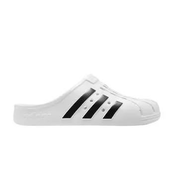 Adidas Adilette Clog Белые черные мужские кроссовки FY8970