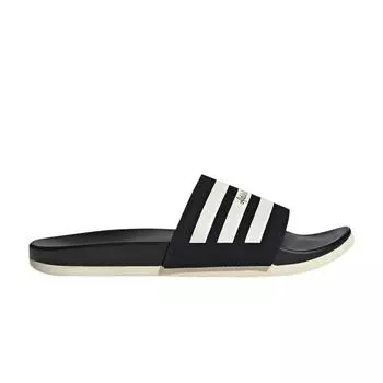 adidas Adilette Comfort Slide Черно-Белые Кроссовки Унисекс Core-Black-Wonder-White Gold-Metallic GW5966