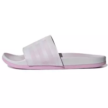 adidas Adilette Comfort Slides Серые прозрачные сиреневые женские кроссовки Фиолетовый Dash-Grey Cloud-White FZ4878 38