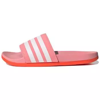Adidas Adilette Comfort Slides Super Pop Red Женские кроссовки Pink Cloud-White Solar-Red FY7848