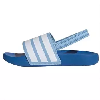 Adidas Adilette Estrap Slide I Clear Sky Baby Кроссовки Голубой Облачно-белый Ярко-королевский JR5332 31.5
