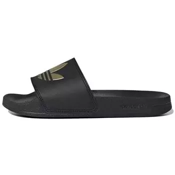 adidas Adilette Lite Slide Black Matte Gold Женские кроссовки Core-Black GZ6196