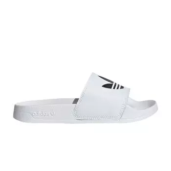adidas Adilette Lite Slide J White Black Детские кроссовки Cloud-White Core-Black EG8272 35