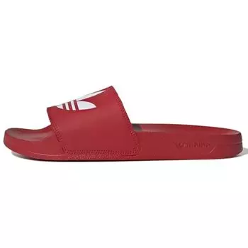 Adidas Adilette Lite Slides Trefoil Logo - Мужские кроссовки Scarlet Red Cloud-White FU8296