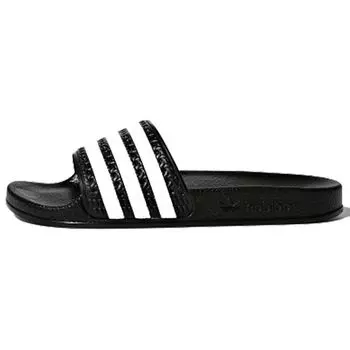 adidas Adilette Slide J Black White Детские кроссовки Core-Black Cloud-White BA7130 35