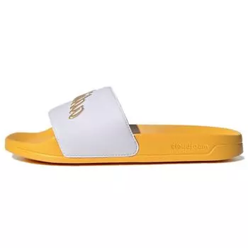 adidas Adilette Slide White Gold Metallic Женские кроссовки Cloud-White Bold-Gold GZ5931 39