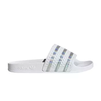 adidas Adilette Slide White Переливающиеся женские кроссовки Crystal-White Cloud-White FV0041 38