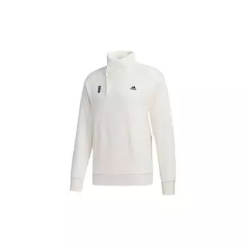 Adidas AdiPower Спортивная толстовка с высоким воротником и боковой кнопкой Мужская толстовка Розовый Белый GM4470 L