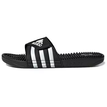 Adidas Adissage Slides Core Черные сандалии унисекс Cloud-White F35580