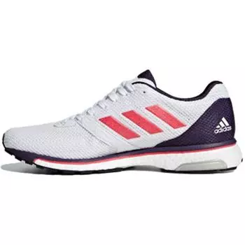 adidas Adizero Adios 4 W Shock Red Женские кроссовки White Cloud-White Legend-Purple B37375