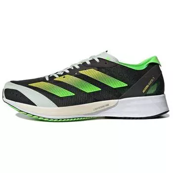 Adidas Adizero Adios 7 Black Solar Green Мужские кроссовки Core-Black Beam-Yellow GY8409 39