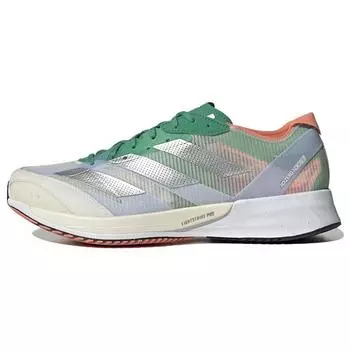adidas Adizero Adios 7 White Tint Court Green Мужские кроссовки серебристо-металлик HQ3699 39