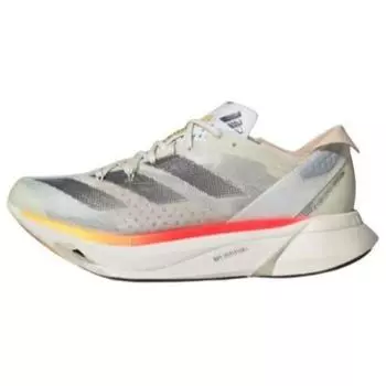 adidas Adizero Adios Pro 3 Женские кроссовки цвета слоновой кости с кристаллами песка кремового цвета с металлическим отливом IG6427